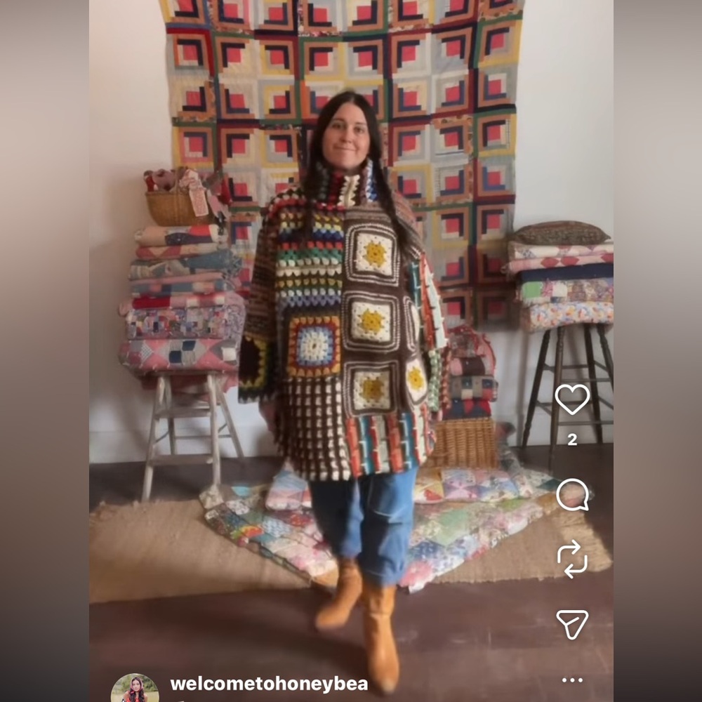 the honeybea shop Patchwork Pullover sweater - image 5